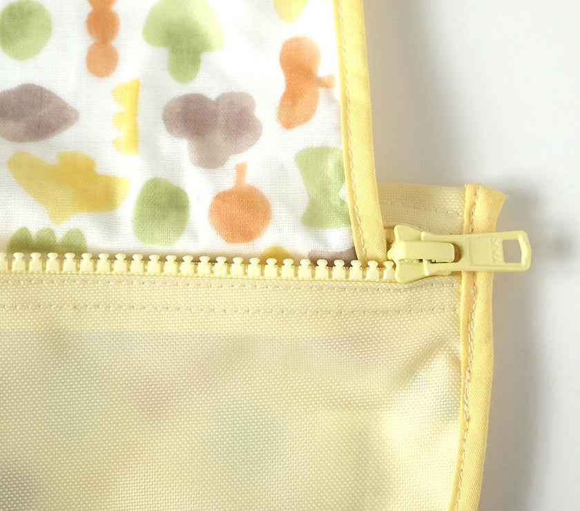 Hoppetta Pouchron Sleeveless Meal Bib - Poka Yellow | Little Baby.