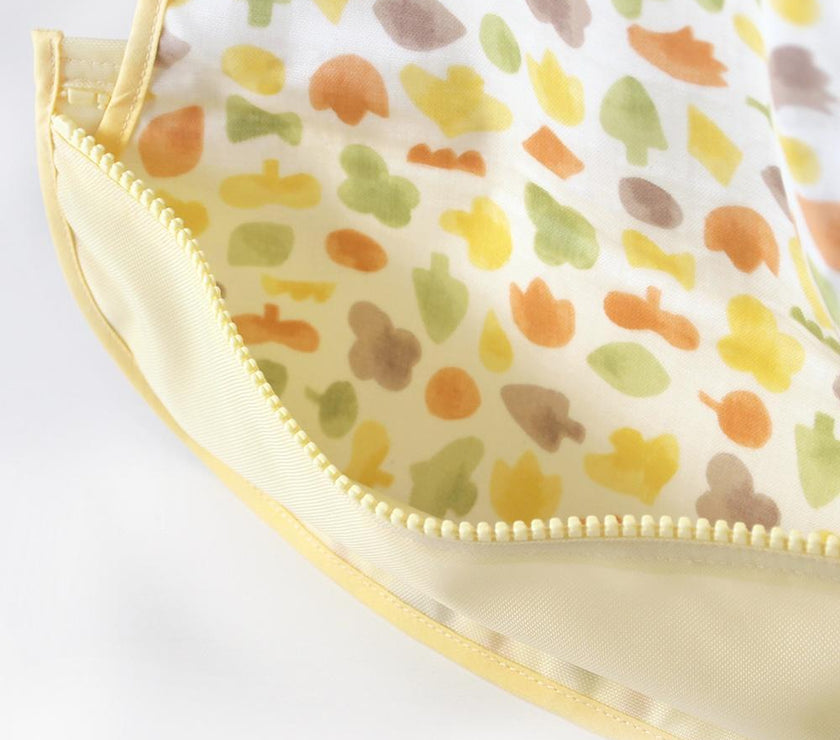 Hoppetta Pouchron Sleeveless Meal Bib - Poka Yellow | Little Baby.