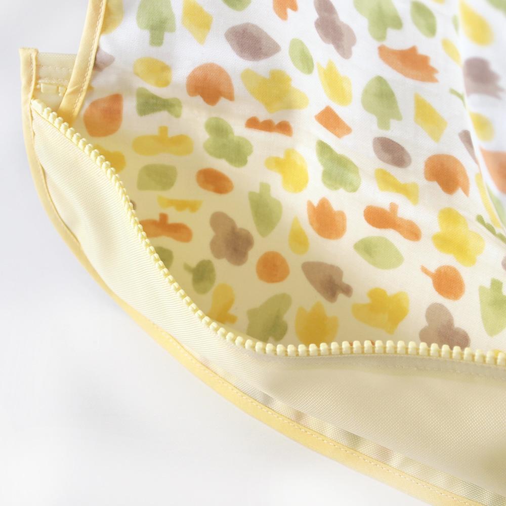 Hoppetta Pouchron Sleeveless Meal Bib - Poka Yellow | Little Baby.