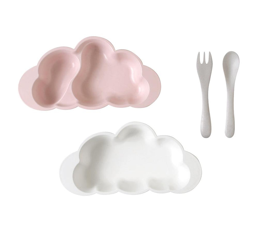 10mois Mamamanma Meal Set - Pink (Made in Japan) | Little Baby.
