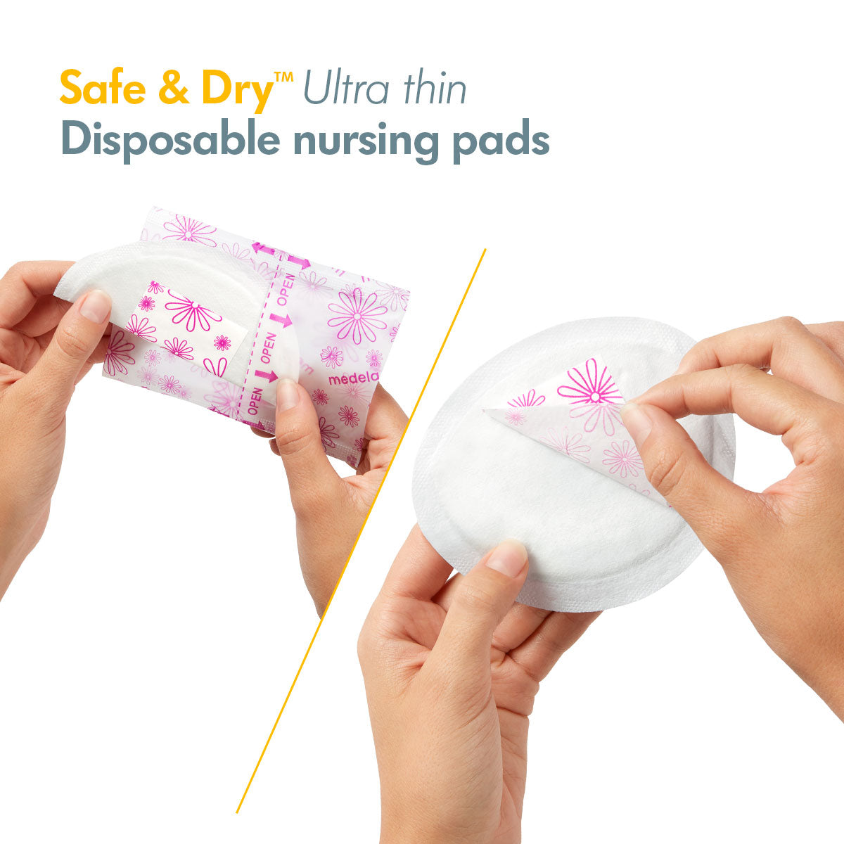 Medela Safe & Dry Ultra Thin Disposable Bra Pads (30s) | Little Baby.