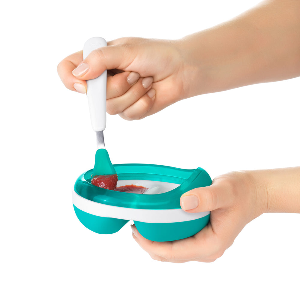 OXO TOT Feeding Spoon Set - Teal | Little Baby.
