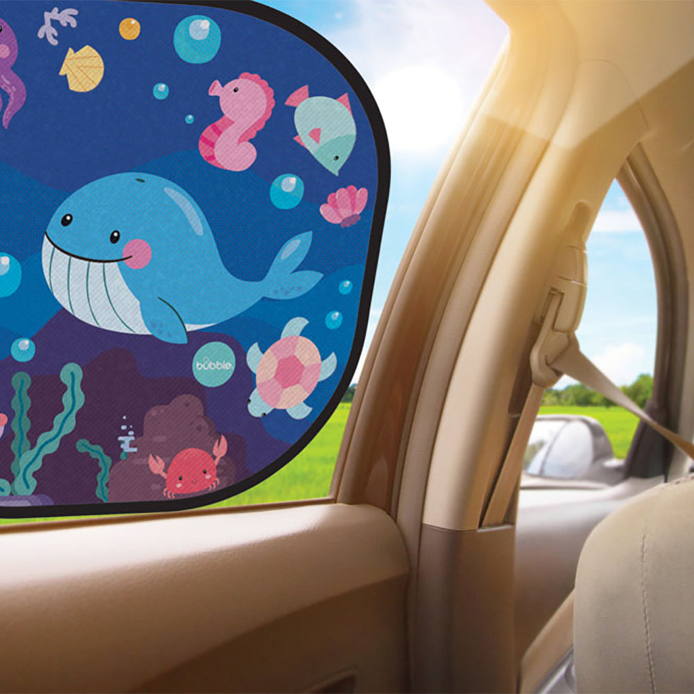 Bubble Cling Sunshade - Under the Sea (2 pcs) | Little Baby.