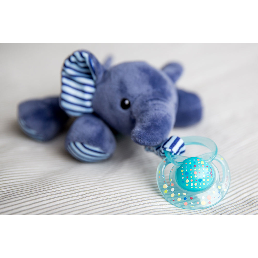 Bubble Pacifier Holder - Ryan the Elephant | Little Baby.