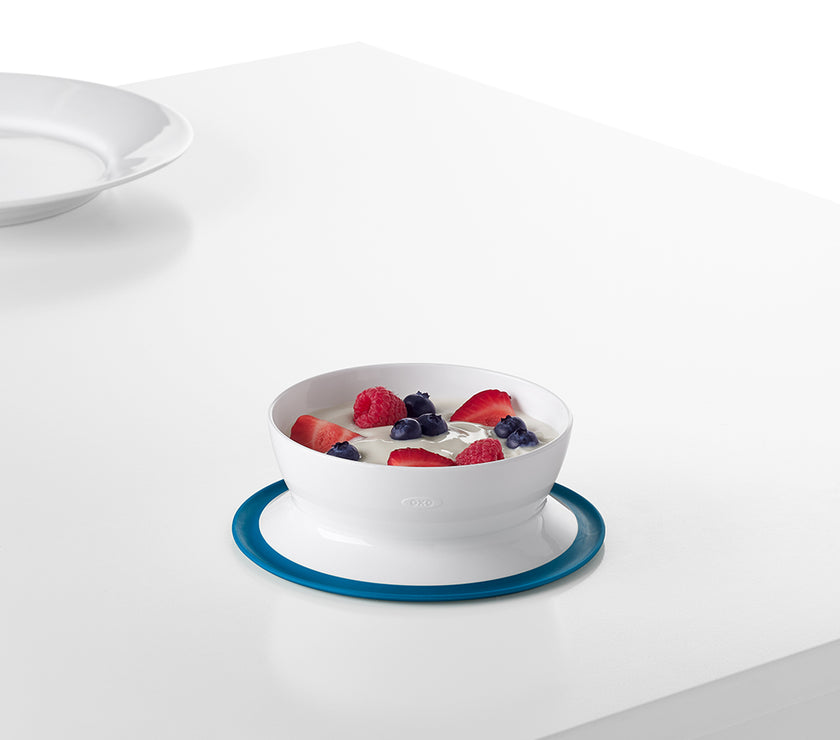 OXO TOT Stick & Stay Suction Bowl - Navy | Little Baby.