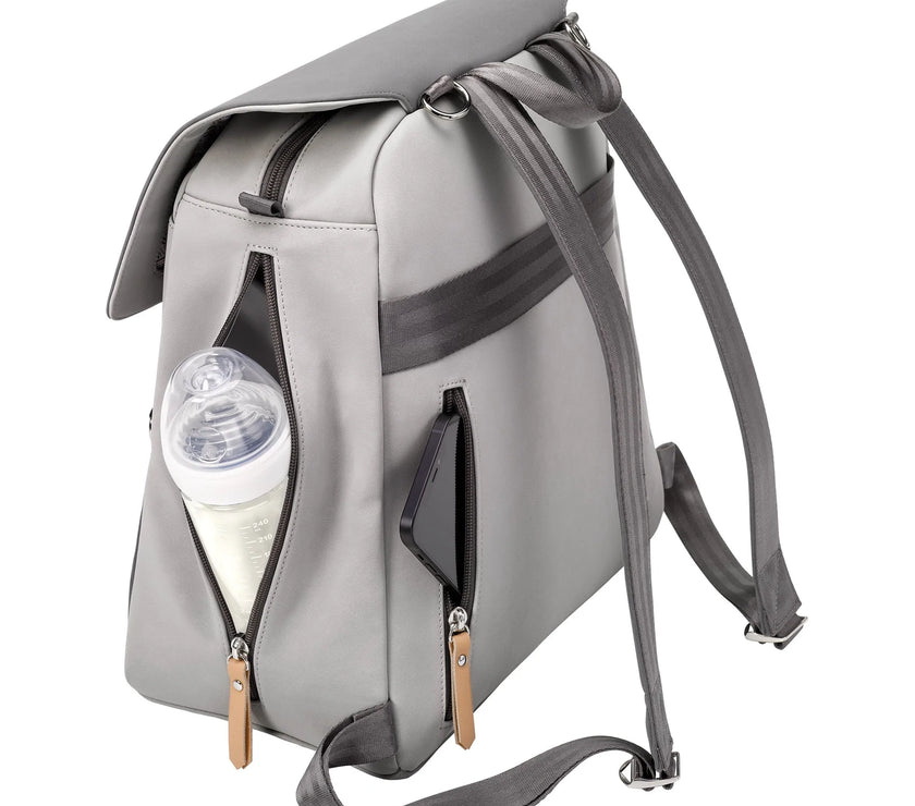 Petunia Pickle Bottom META Backpack - Grey Pearl Nubuck Leatherette