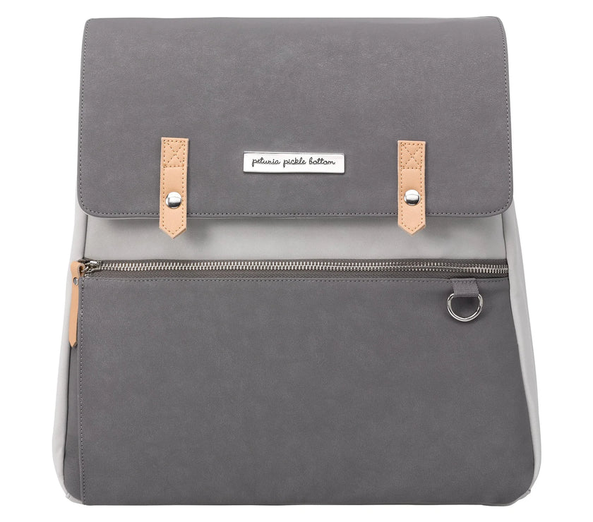 Petunia Pickle Bottom META Backpack - Grey Pearl Nubuck Leatherette