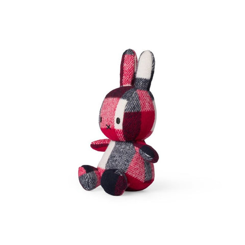 Miffy Sitting Check Red/Blue 23cm