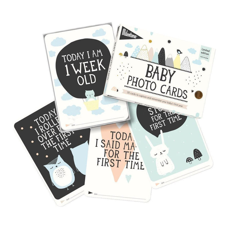 Milestone Baby Cards - Over the Moon | Little Baby.