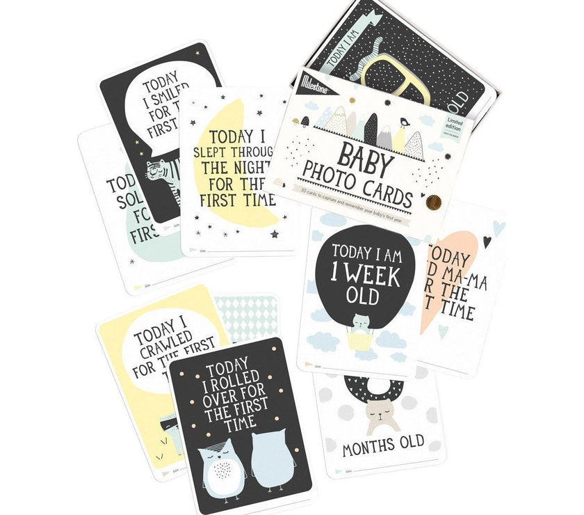 Milestone Baby Cards - Over the Moon | Little Baby.