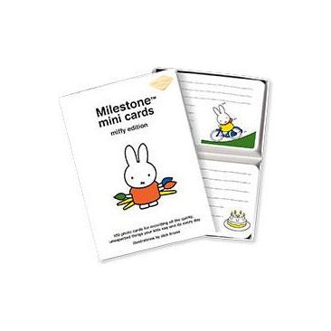Milestone Mini Cards Miffy Edition (First Words And Quotes) | Little Baby.