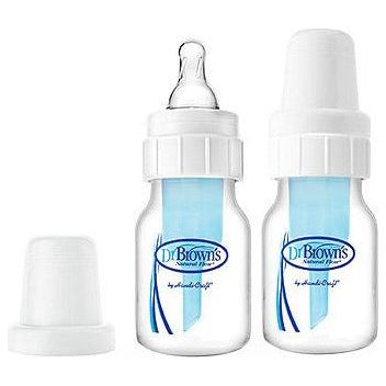 Dr Brown - Natural Flow STANDARD Baby Bottle  (2-Pack) 2oz/60ml | Little Baby.