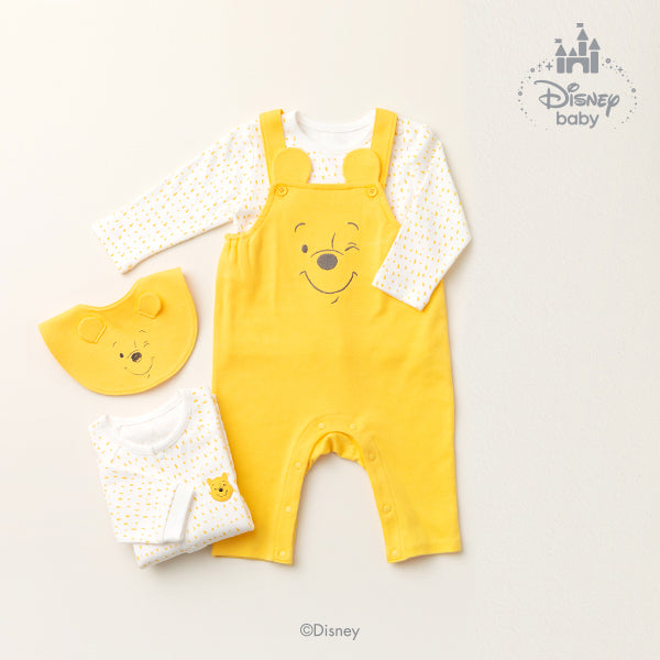 Agabang x Disney Baby Yellow Winnie the Pooh Jumpsuit Set-1