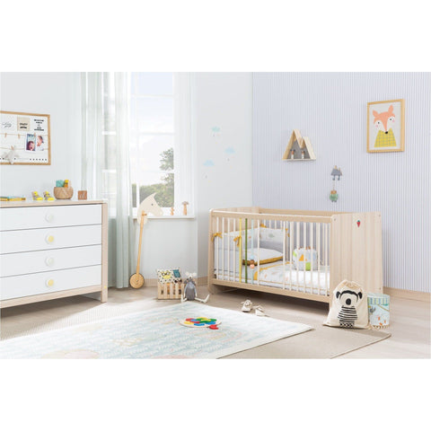 Montes Series 7 in 1 Baby Cot (Exclusive) - Full Set Include Bedding Set & Mattress | Little Baby.