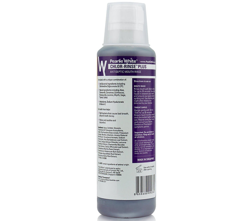 Chlor-Rinse Plus | Alcohol Free Antiseptic Mouth Rinse 250ml | Little Baby.