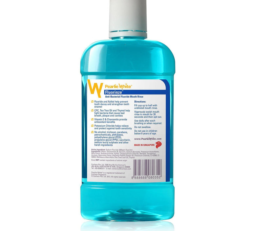 Fluorinze 500ml | Alcohol Free Fluoride Mouth Rinse | Little Baby.