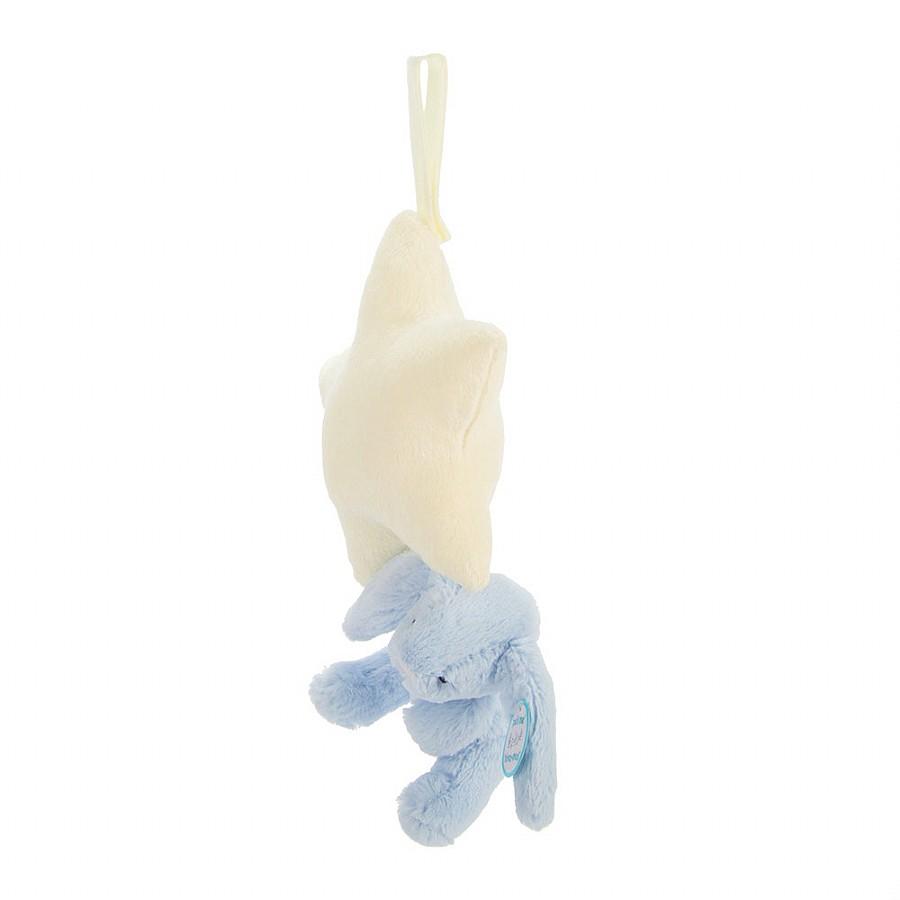 JellyCat Bashful Blue Bunny Star Musical Pull | Little Baby.
