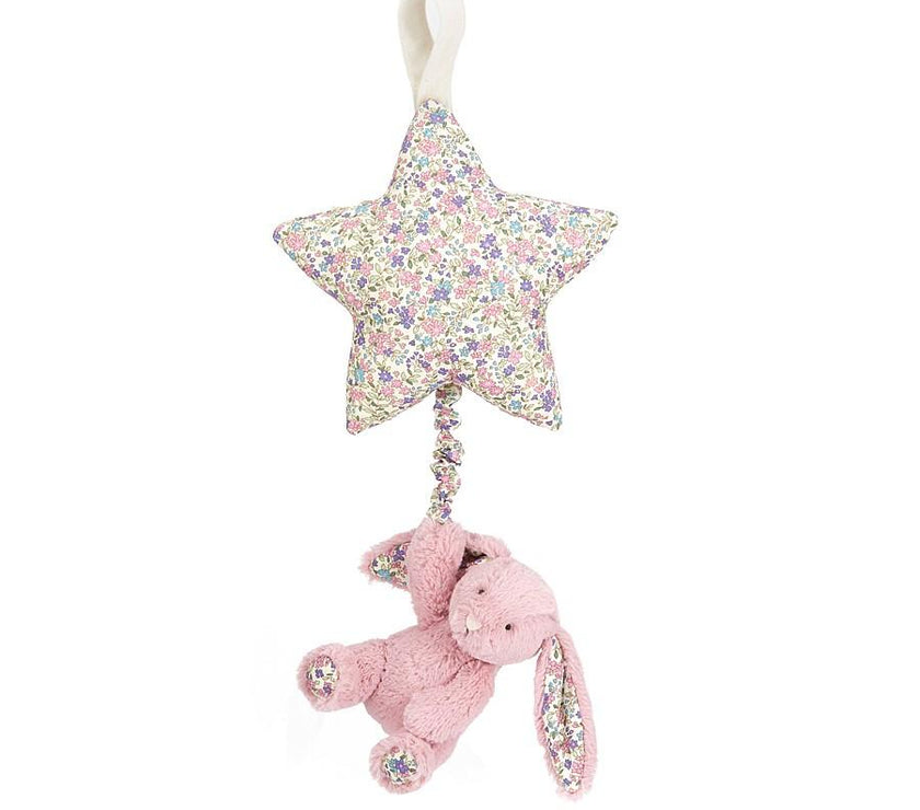 JellyCat Blossom Tulip Bunny Star Musical Pull | Little Baby.