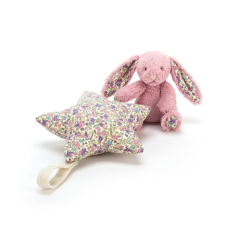JellyCat Blossom Tulip Bunny Star Musical Pull | Little Baby.