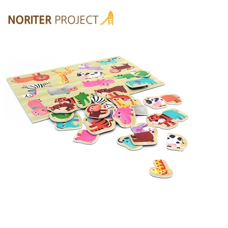 Noriterboard Magnetic Puzzle (Animal) | Little Baby.