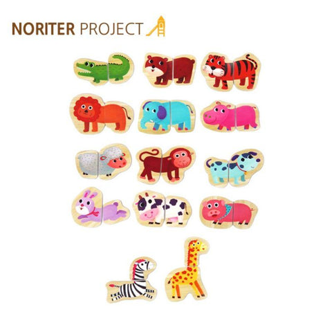 Noriterboard Magnetic Puzzle (Animal) | Little Baby.