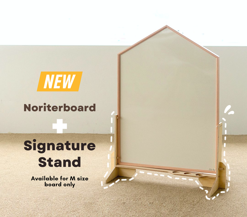 Noriterboard Magnetic Board One Tone in Natural Wood (Medium / Large - Pink + Free Gifts