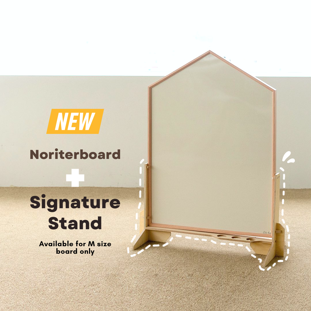 Noriterboard Magnetic Board One Tone in Natural Wood (Medium / Large - Pink + Free Gifts