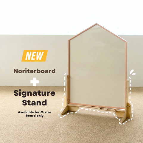 Noriterboard Magnetic Board One Tone in Natural Wood (Medium / Large) - Blue + Free Gifts