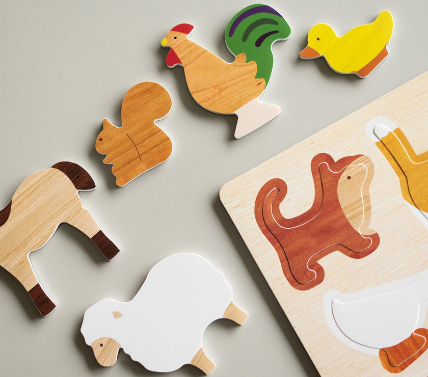 Noriterboard Foam Magnets - Woody Safari