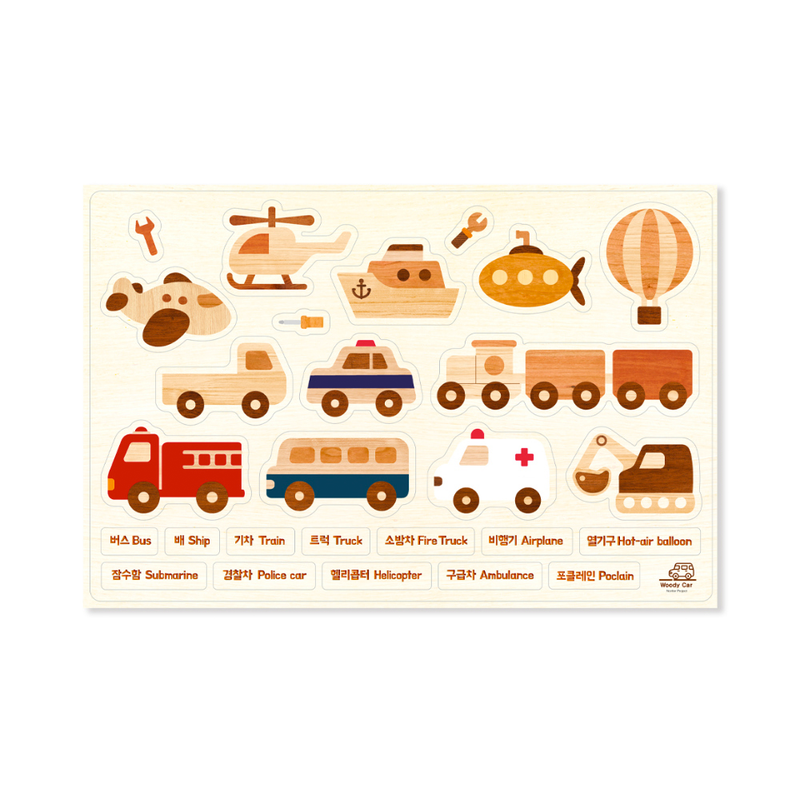 Noriterboard Foam Magnets - Woody Car-1