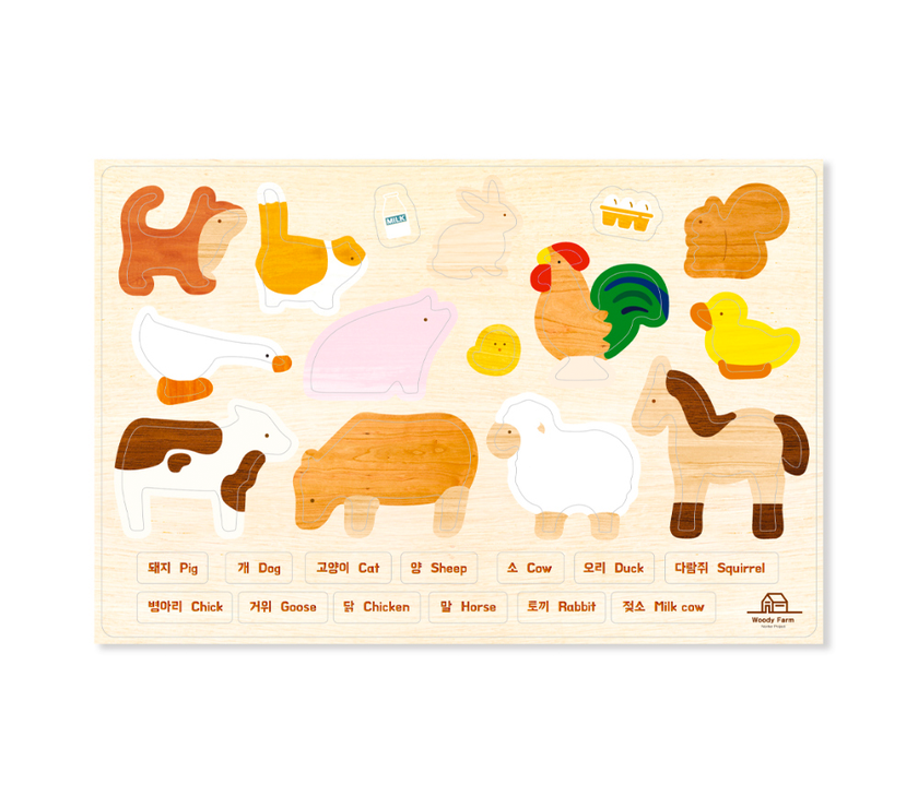 Noriterboard Foam Magnets - Woody Farm