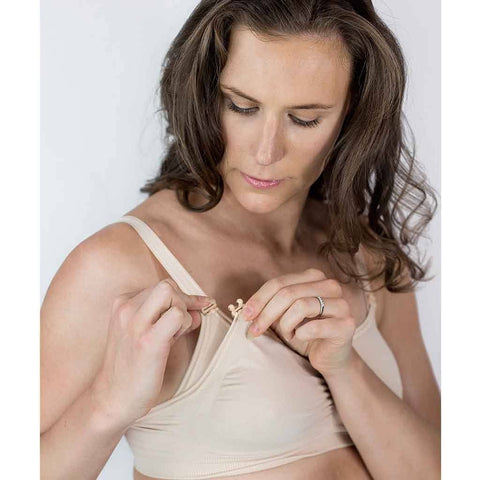 Cantaloop Nursing Bra - Tan | Little Baby.