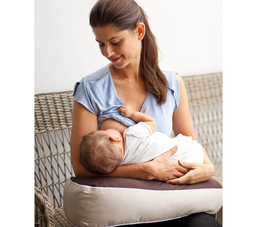 Milkbar® Nursing Pillow (Single) - Choco/Sand | Little Baby.