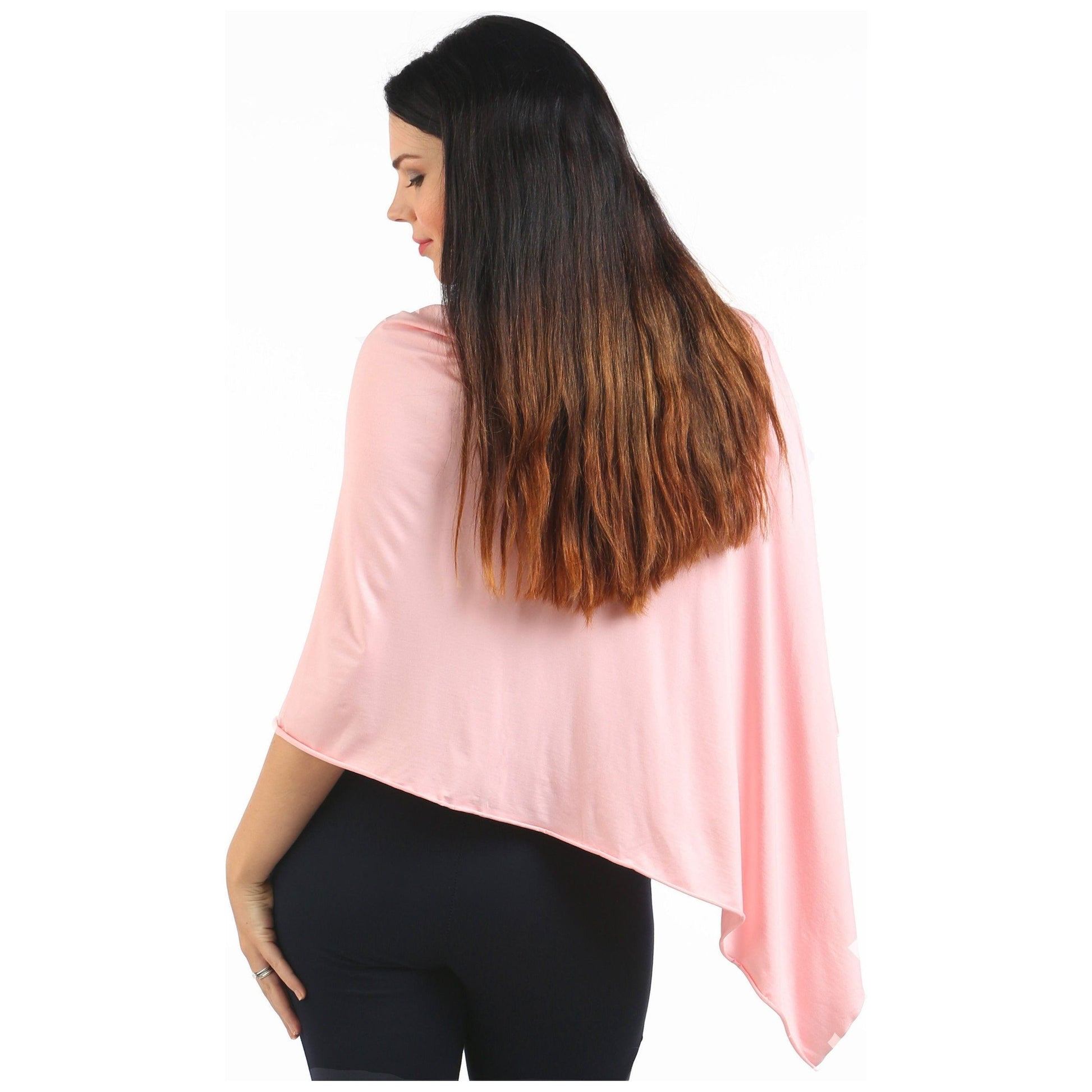 UberMums Blush Pink Nursing Poncho - Modal Spandex | Little Baby.