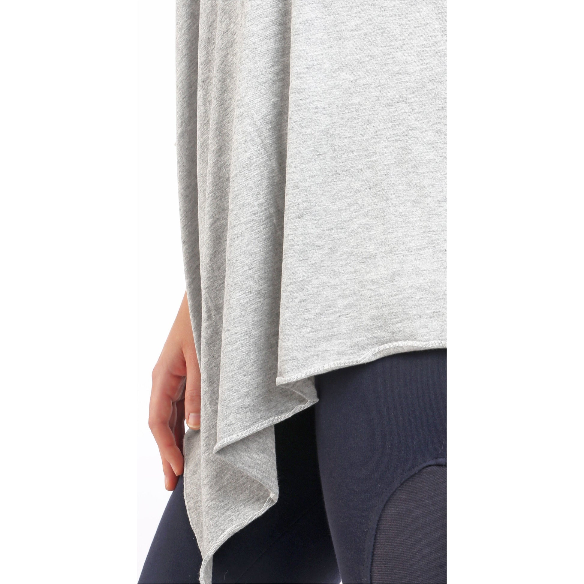 UberMums Heather Grey Nursing Poncho - Modal Spandex | Little Baby.