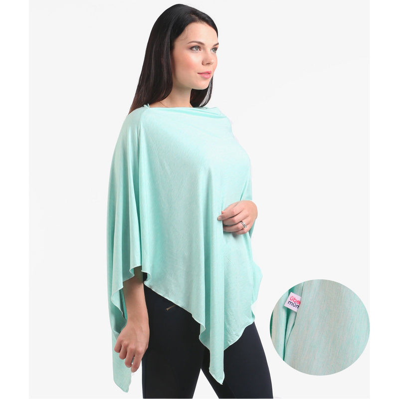 UberMums Mint Mist Nursing Poncho - Modal Spandex | Little Baby.