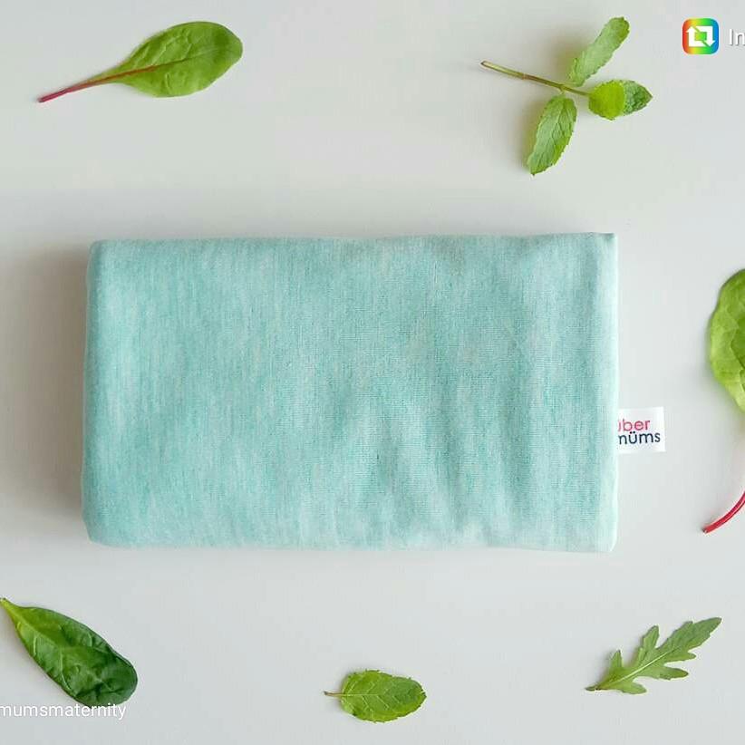 UberMums Mint Mist Nursing Poncho - Modal Spandex | Little Baby.