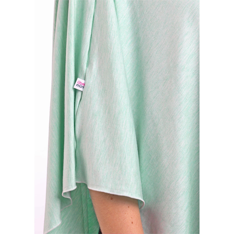 UberMums Mint Mist Nursing Poncho - Modal Spandex | Little Baby.