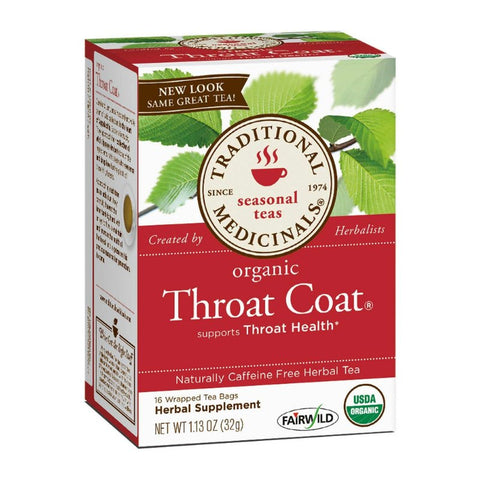 Traditional Medicinals Throat Coat Tea, 16 bags | Little Baby.