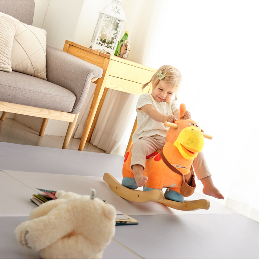 Foldaway Playmat W, 200 x 140 x 4cm (Pink Gray) | Little Baby.