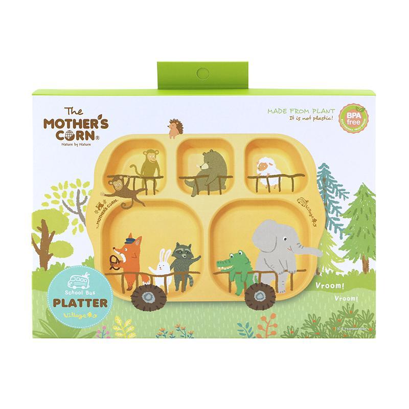 Mother's Corn School Bus Platter | Little Baby.