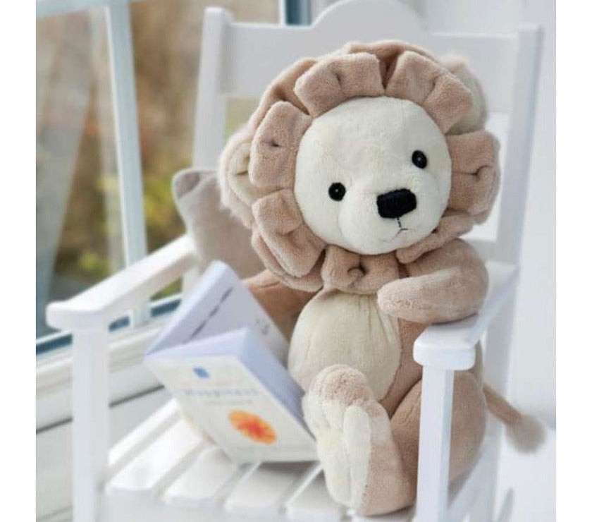 Charlie Bears Baby Organic Leopold Lion (Large) with Gift Box | Little Baby.