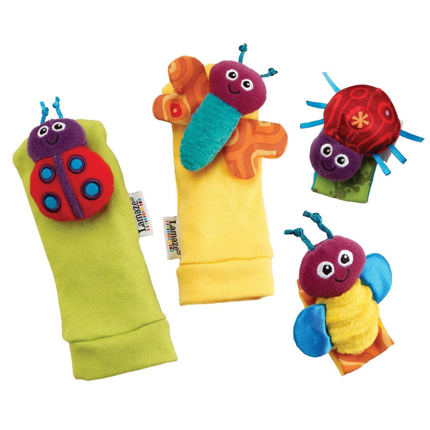 Lamaze Garden Bug Wrist Rattle & Foot Finder Set | Little Baby.