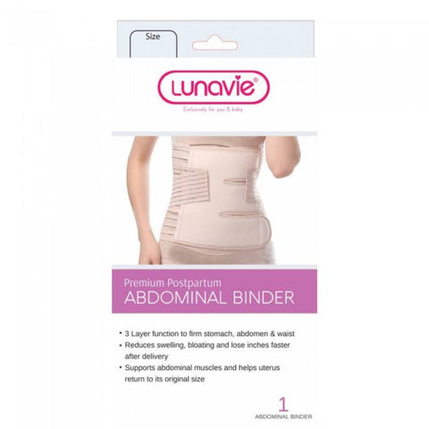 Lunavie Premium Postpartum Abdominal Binder - 3 Sizes | Little Baby.
