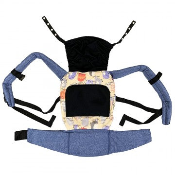 Lucky Baby Go Pouch™ Baby Carrier - Blue/Safari