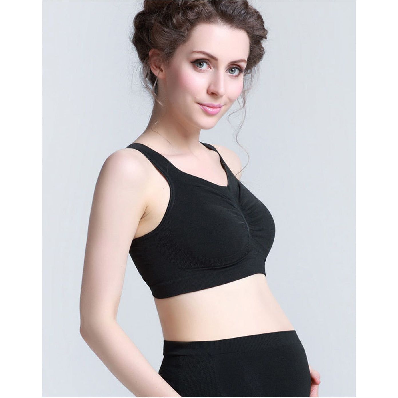 Cantaloop Pregnancy Bra - Black | Little Baby.