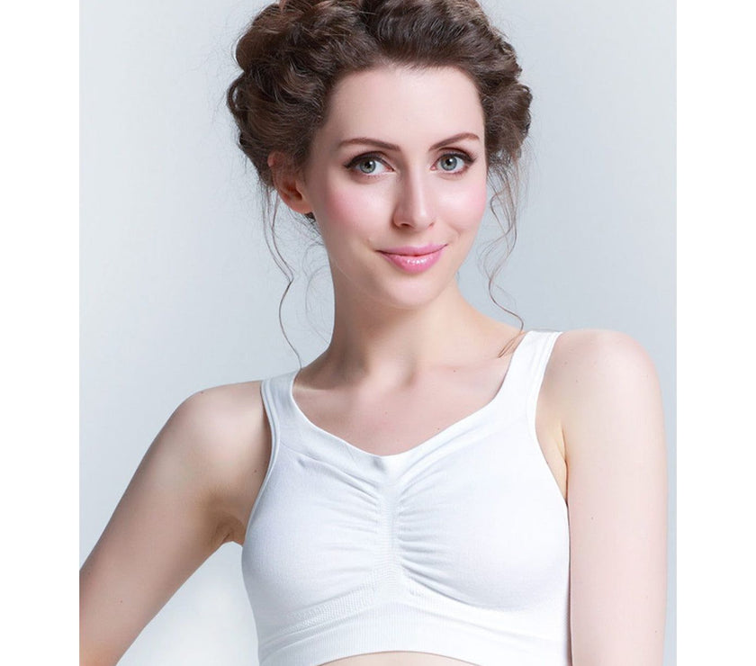 Cantaloop Pregnancy Bra - White | Little Baby.