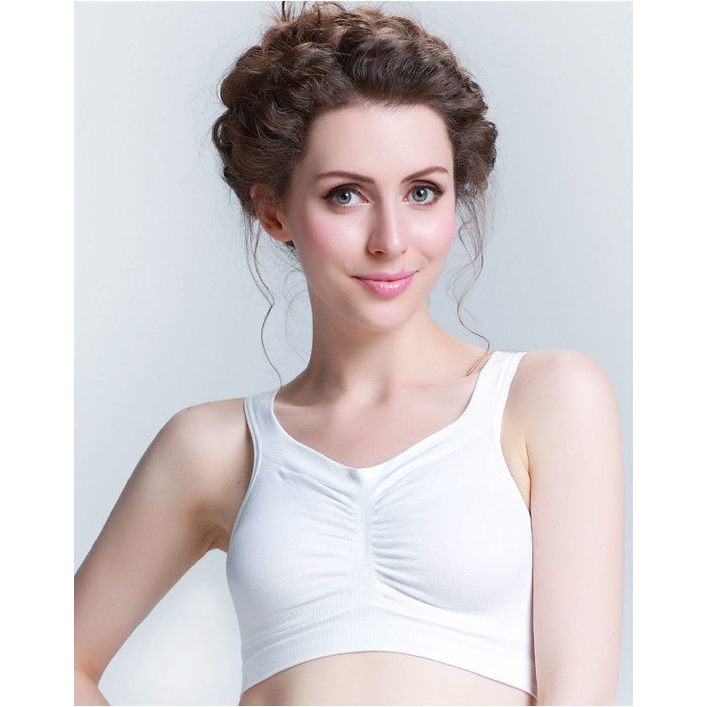 Cantaloop Pregnancy Bra - White | Little Baby.