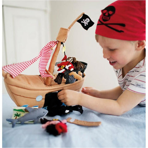 Oskar & Ellen Jolly Roger Pirate Ship | Little Baby.