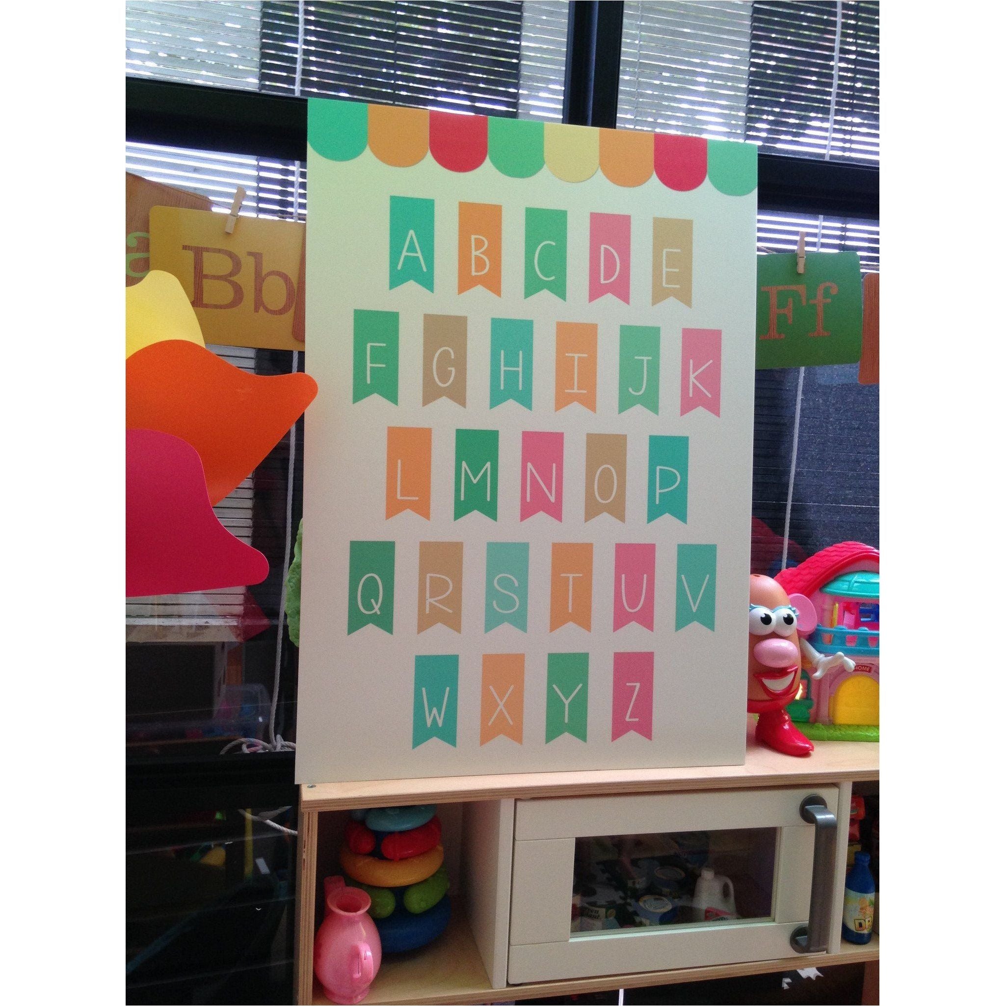 Lorliepop Prints Alphabet Flags - Canvas | Little Baby.